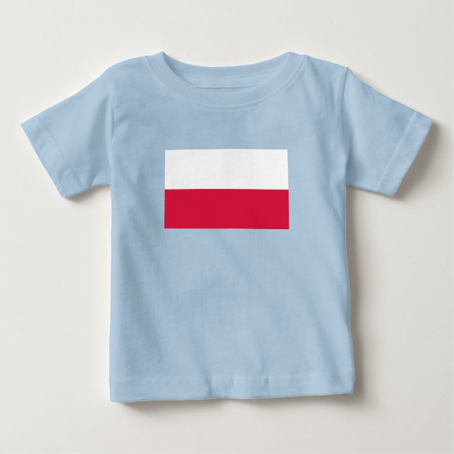 Polens flagga t shirt (Framsida)