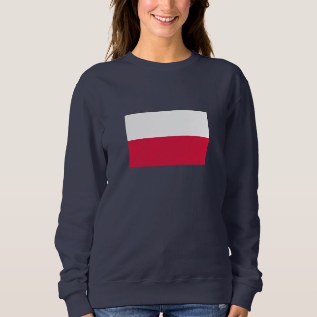 Polens flagga t shirt (Framsida)
