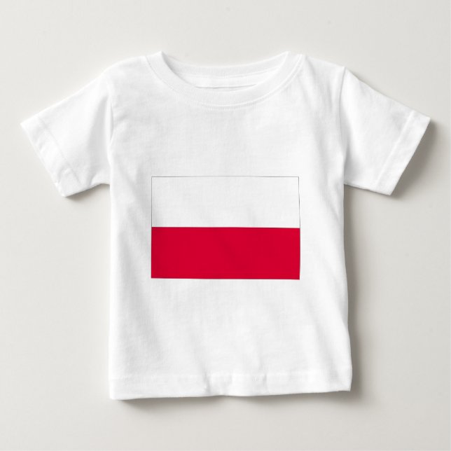 Polens flagga t shirt (Framsida)