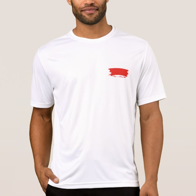 Polens flagga t shirt (Framsida)