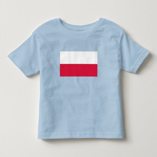 Polens flagga t shirt (Framsida)