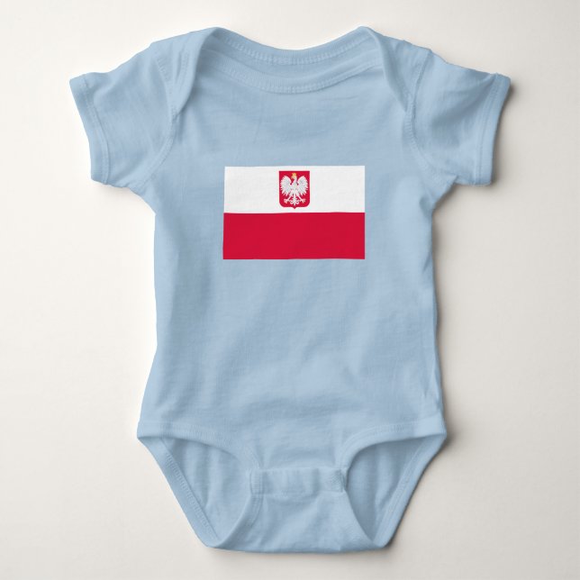 Polens flagga t shirt (Framsida)