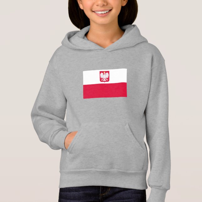Polens flagga t shirt (Framsida)