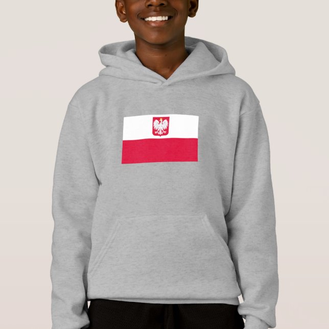 Polens flagga t shirt (Framsida)