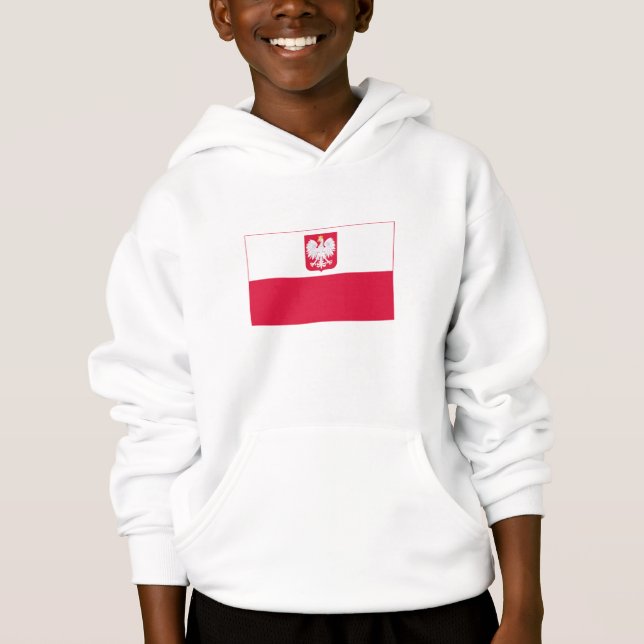 Polens flagga t shirt (Framsida)