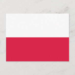 Polens flagga vykort