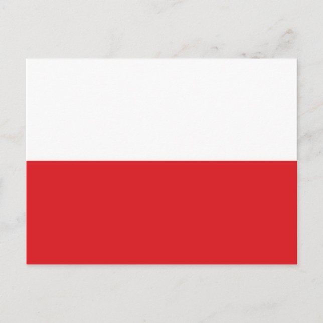 Polens flagga vykort (Framsida)