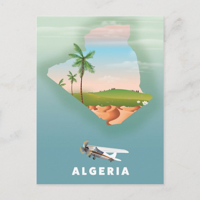 Polens illustrerade reseaffisch. vykort (Framsida)