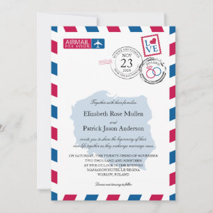 Polens inbjudan till Airmail Wedding