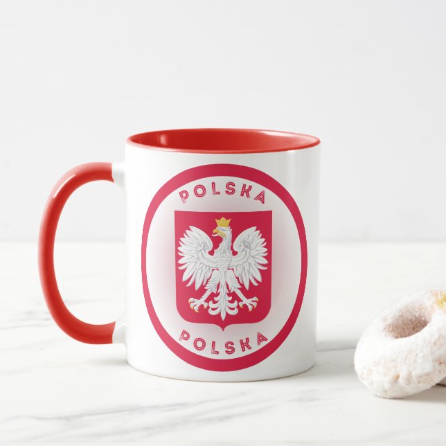 Polens kulturarvssymbol mugg (Med munk)