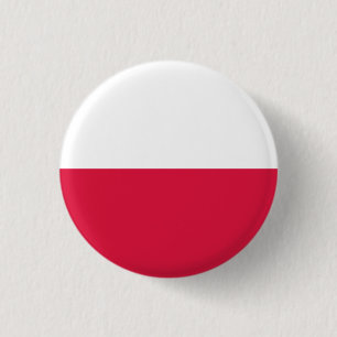 Polens nationella Flagga Knapp