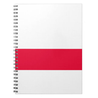 Polens nationella Flagga - Rzeczpospolita Polska Anteckningsbok