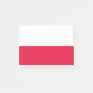 Polens nationella Flagga - Rzeczpospolita Polska Post-it Block