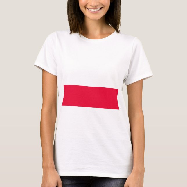 Polens nationella Flagga - Rzeczpospolita Polska T Shirt (Framsida)