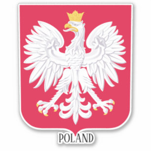 Polens nationella Jacka i Arm Patriotic Klistermärken