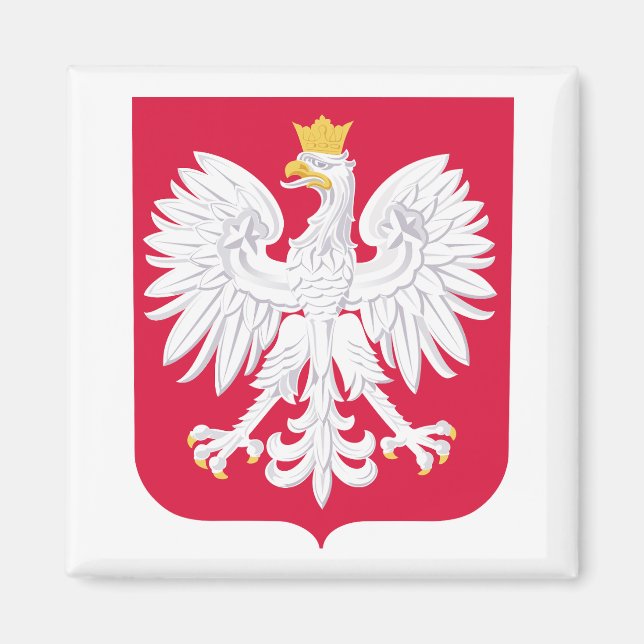  Polens statsvapen  Magnet (Framsidan)