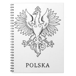 Polens vita örn samtida statssymbol anteckningsbok
