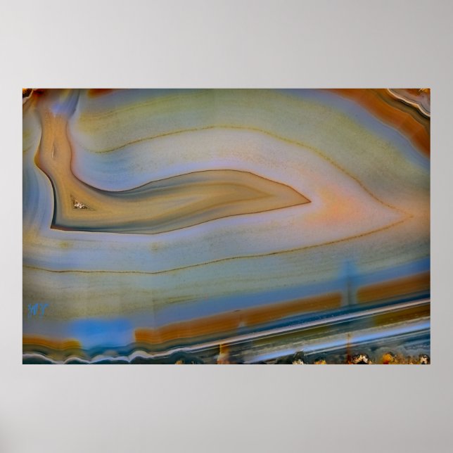 Polerad agate Opus 01 Poster (Framsidan)