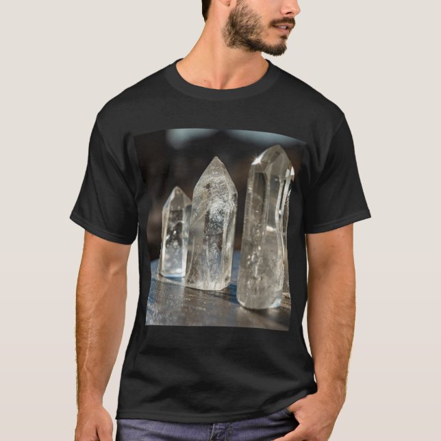 Polerad punktkristallenergi t shirt (Framsida)