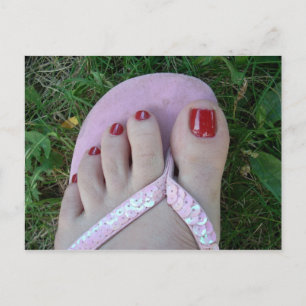 Polerade Toes Beauty eller Salon Postcard Vykort