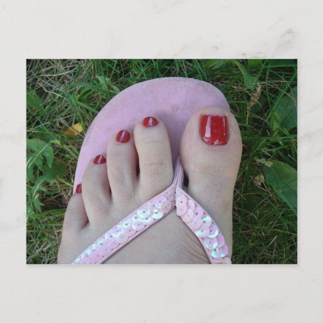 Polerade Toes Beauty eller Salon Postcard Vykort (Framsida)