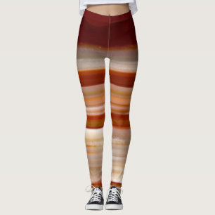 Polerat agate-segmentfoto leggings