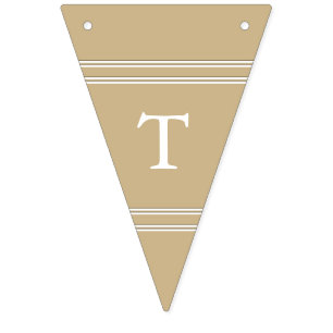 Polerat Matte guld- bröllop Vimplar