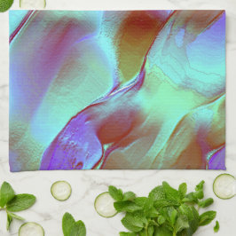 Polerat sten i lila av krom kökshandduk