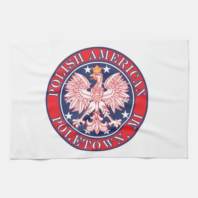 Poletown Michigan polsk Kökshandduk (Horisontell)