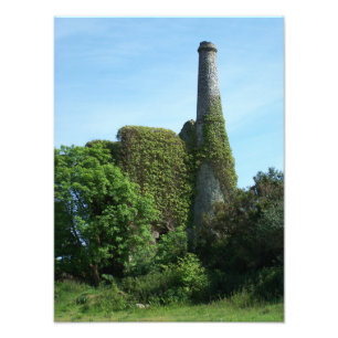 Polgooth min motorhus Cornwall England Fototryck