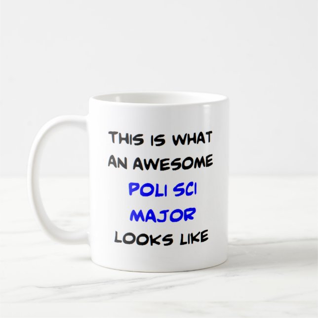Poli sci major, fantastisk kaffemugg (Vänster)