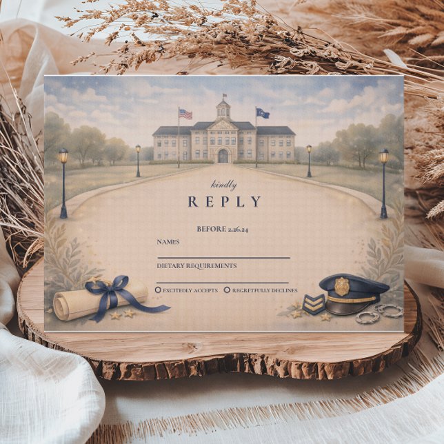 Police Academy Badge Ceremony Graduation OSA Kort (Skapare uppladdad)