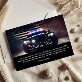 Police Academy Graduation Tack Kort