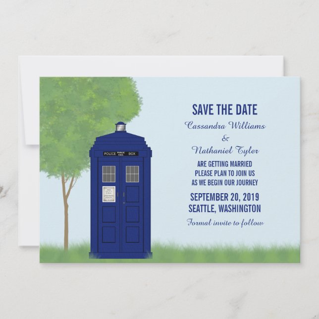 Police Box Save the Date Inbjudan v4 (Framsida)