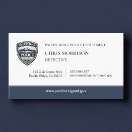 Police Detective Logo Business Card Visitkort