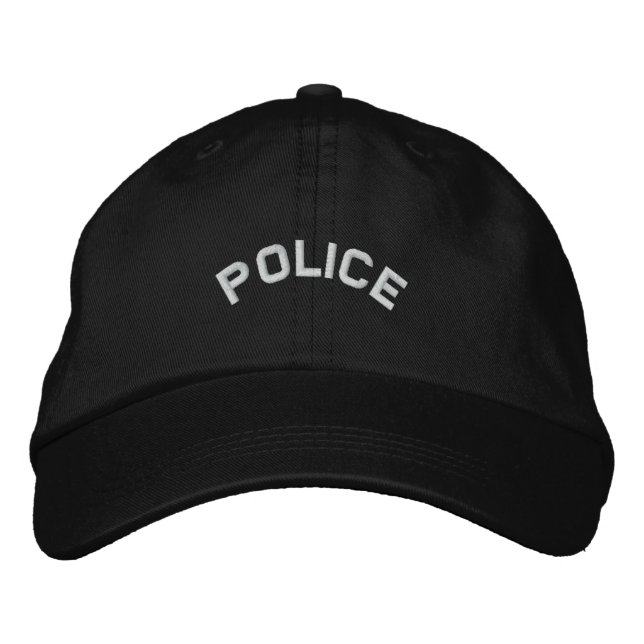 POLICE Embroized Hat Broderad Keps (Framsida)