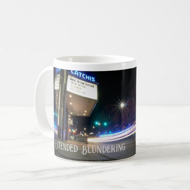 Police Long Exposure Mug Kaffemugg (Framsida vänster)