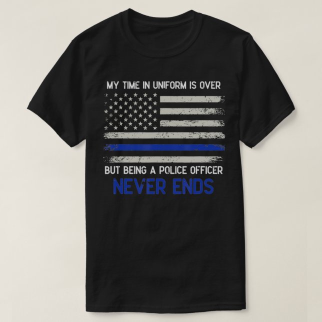 POLICE Min tid i uniform är över T Shirt (Design framsida)
