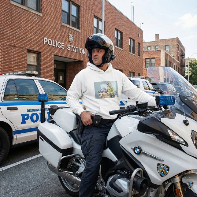 Police Motorcycle Officer Law Enforcement Hoodie (Skapare uppladdad)