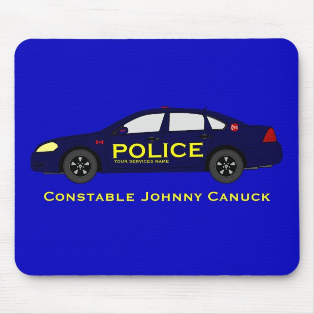Police Mousepad - Kanada Musmatta (Framsidan)