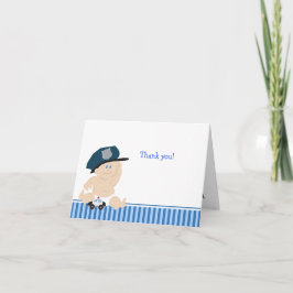 POLICE OFFICER Baby Shower Tackkort