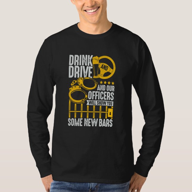 Police Officer Inspector for a Sheriff T Shirt (Framsida)