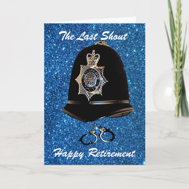 POLICE PENSION GREETING CARD KORT (Framsida)