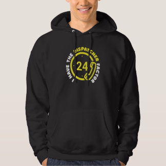 Police Phone Thin Yellow Line Emergency Gold Dispa Hoodie