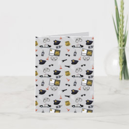 Police Themed Policeman Cop Pattern Kort