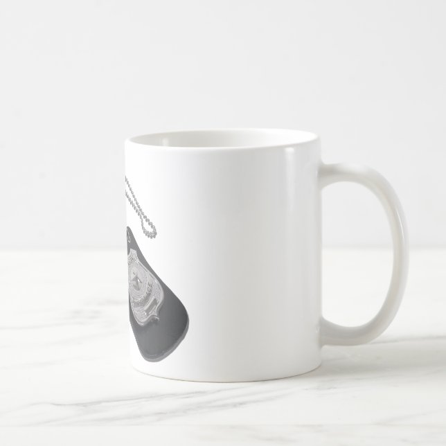PoliceBadgeLeatherHolder120911 Kaffemugg (Höger)