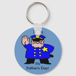 Policeman - Fars dag Nyckelring