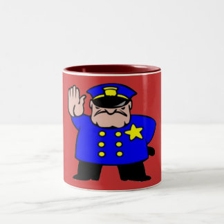 Policeman - Fars dag Två-Tonad Mugg