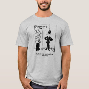 Policeman & Fireman's Hiss Tecknad T Shirt