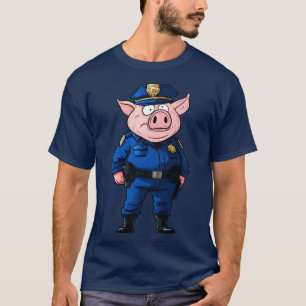 Policeman gris T-Shirt